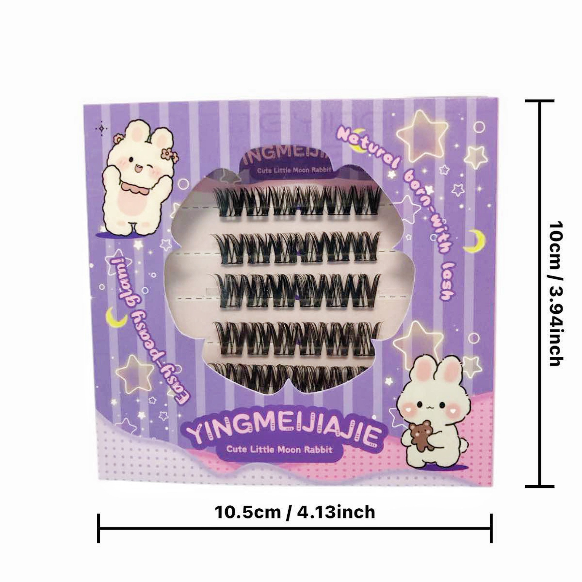 Transfronterizos falsas pestañas sin pegamento, pestañas falsas, pestañas negras finas, pestañas segmentadas largas, pestañas falsas sin pegamento, pestañas falsas sin pegamento de Amazon