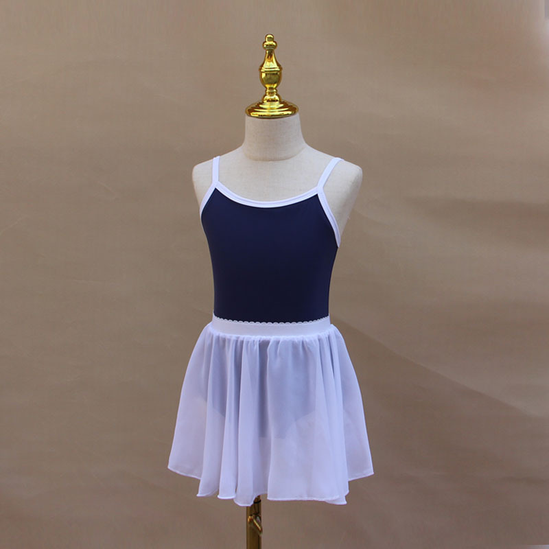 子供のダンス服の女の子の夏のストラップの連体服の幼児の練習の体操服のバレエの試験級の演出の形の服|undefined