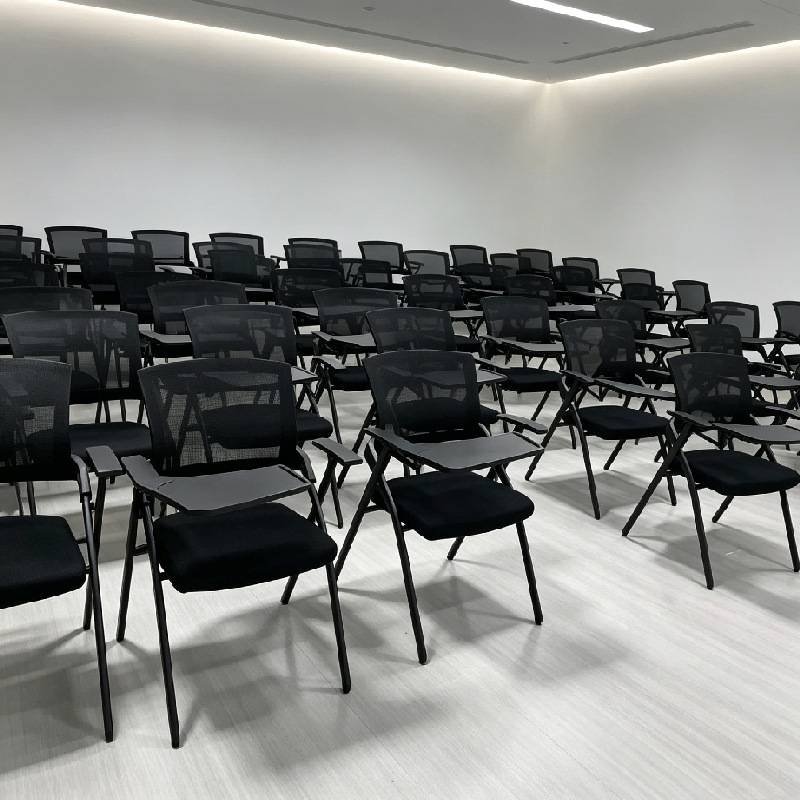 Folding Training Chair with Table Board Conference Writing Board Table and Chair Office Chair Integrated Conference Room Foldable One-Piece Chair