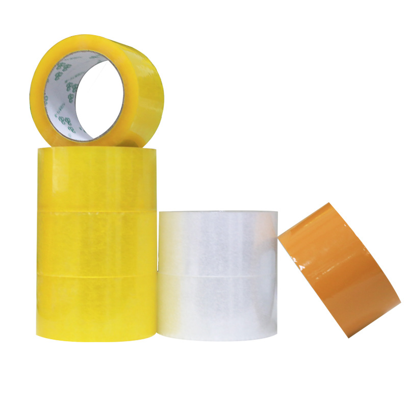 Cinta exprés de suministro directo de fábrica 5.5cm rollo grande ultra ancho, cinta exprés de embalaje transparente amarillo de alta viscosidad
