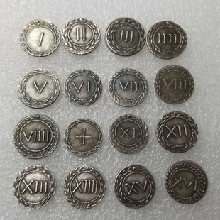 Antique crafts Greek 16-style copper silver plated old silver dollar silver round wholesale