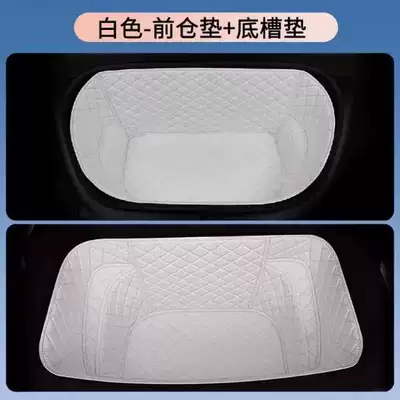 Trunk Mat – Mat 21-26 Rear Trunk Mat - front-compartment-mat-rear-compartment-mat-light-gray-white-25-26-model-tesla-model-y