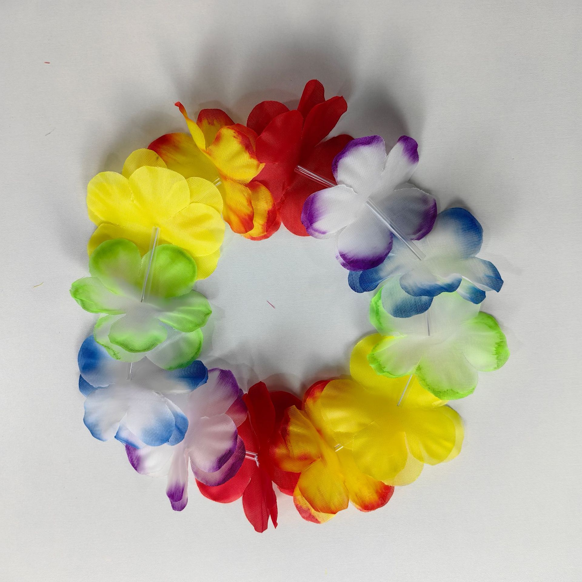 Garland guirnalda hawaiana pulsera fiesta de cuatro piezas conjunto creativo boda danza rendimiento apoyos flor artificial al por mayor