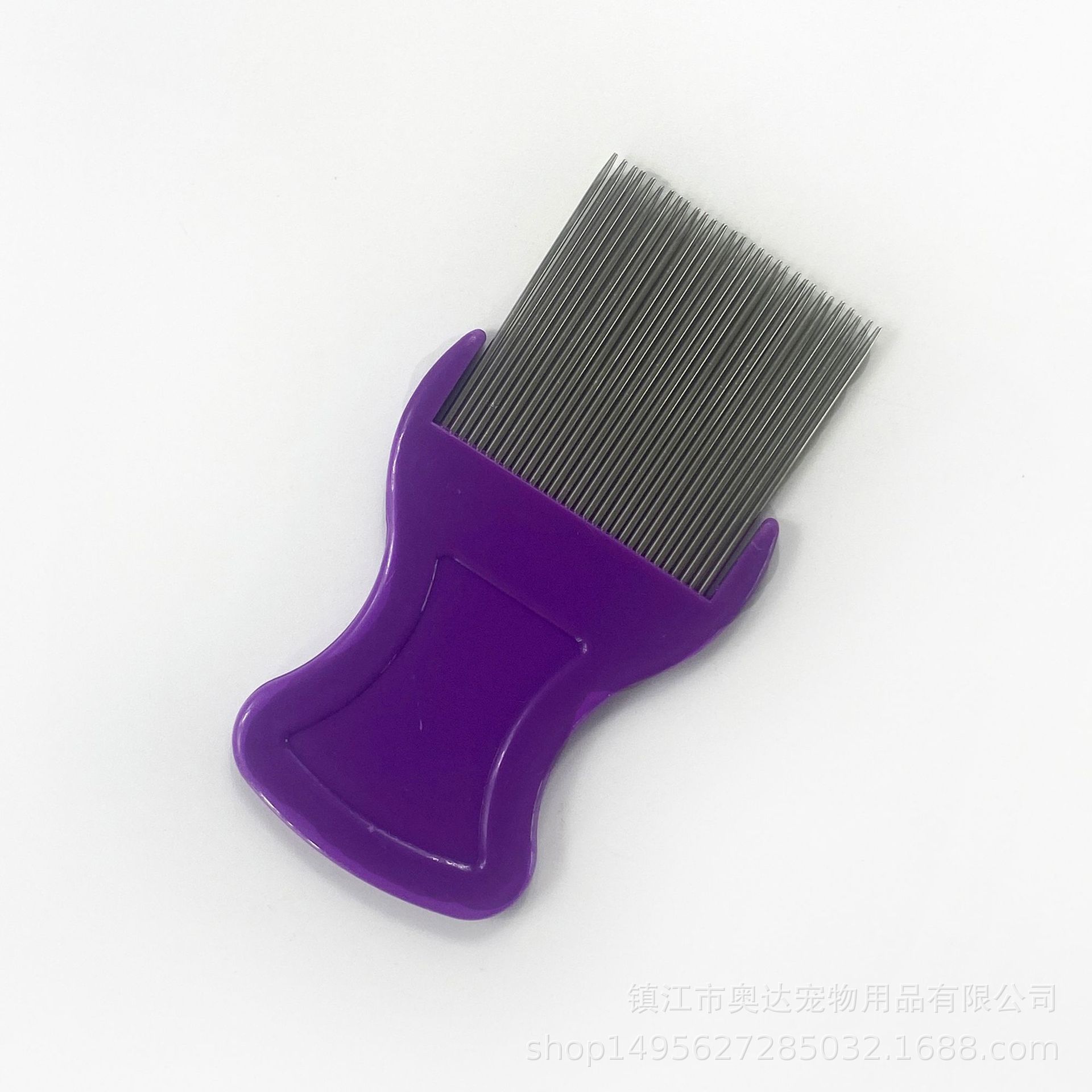 Directo de fábrica suministros Para Mascotas larga aguja de eliminación de piojos aguja peine gato y perro de limpieza de acero inoxidable peine de pulgas peine para mascotas