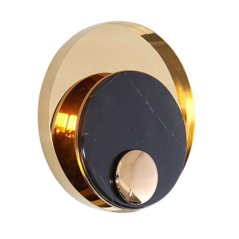 Pasillo lámpara de pared de fondo lámpara de pared dormitorio diseñador de fondo luces de hotel escaleras mármol nórdico