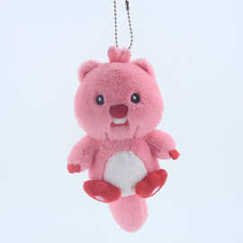 小海狸网红露比毛绒公仔挂件钥匙扣卡通人气玩偶女生礼物