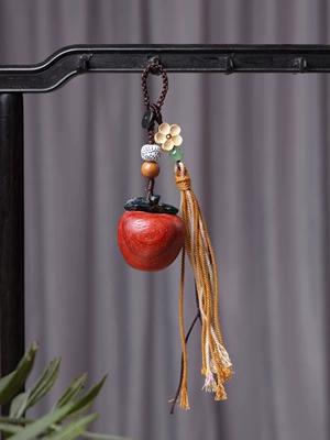 Gift Health and Safety Tassel – Car hanging - apple-rosewood-small-flower-tassel-
