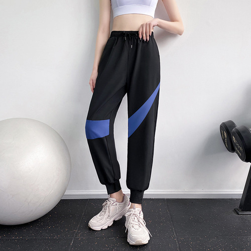 Sports pants for women summer fashion thin loose sports pants breathable long leg binding running training fitness pants wholesale