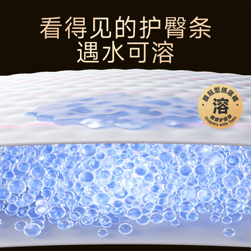 德佑屁屁膜法裤婴儿拉拉裤薄宝宝尿不湿柔软透气新生儿专用1包|undefined