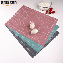 新款硅胶面粉垫厨房带刻度揉面垫防滑不粘和面垫烘焙工具硅胶垫