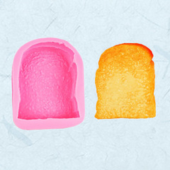 Simulation Size Toast Sandwich 3D Bread Silicone Mold DIY Nian Nian Le Chocolate Baking Mousse Cake