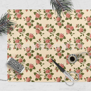 Retro Floral Sydney Paper Bouquet Wrapping Paper Photo Background Atmosphere Paper Small Batch Ready-Made Lining Paper