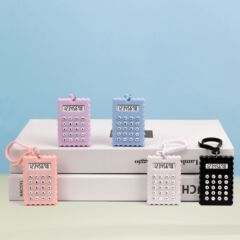 工厂直供迷你计算器饼干迷宫简约可爱钥匙扣8位数学生掌上计算机