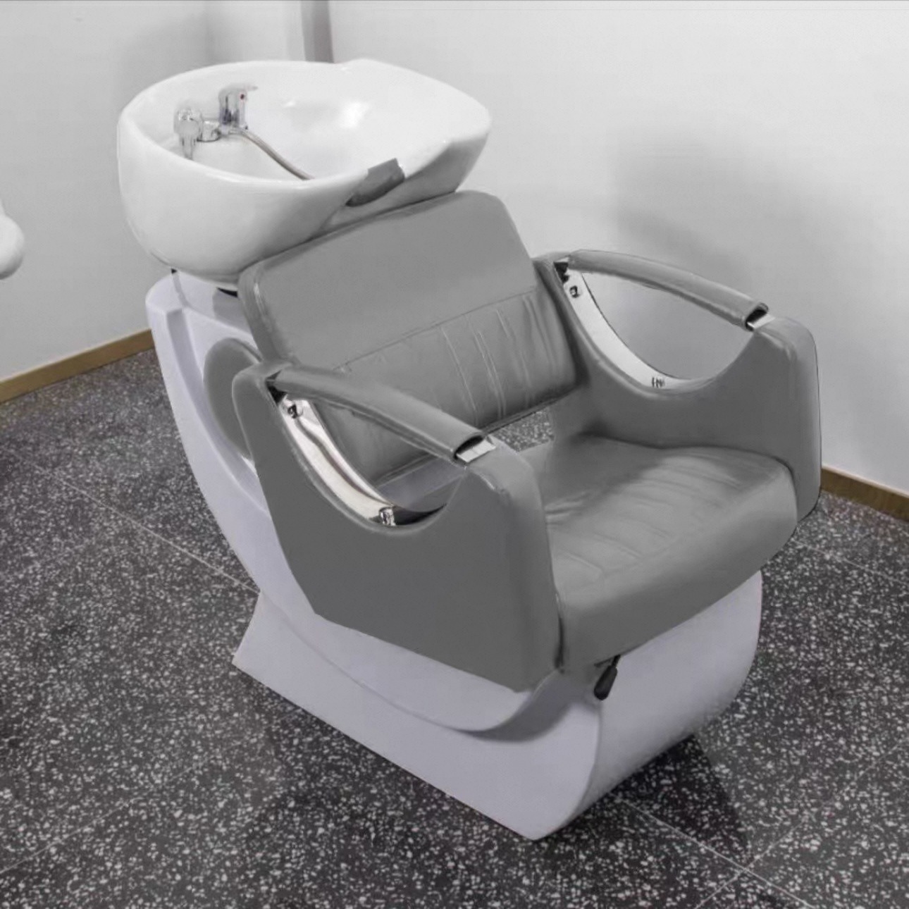 Transfronterizos asiento cama de lavado de cabello salón de cabello de lavado de cabello con reposabrazos fábrica de silla de lavado de cabello mayorista image 4