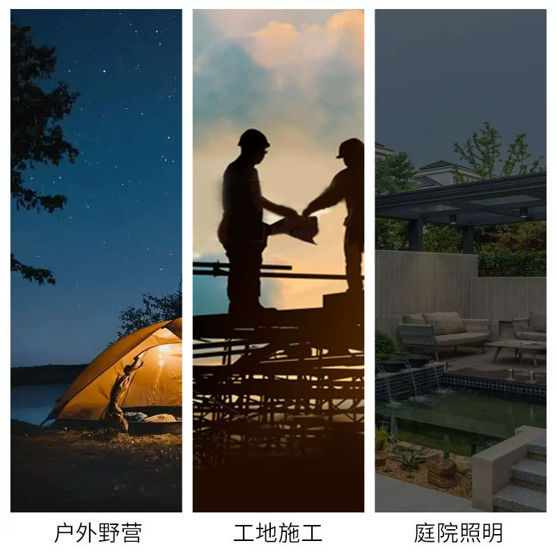 Wireless travel universal handheld LED lights for camping, rechargeable lithium battery