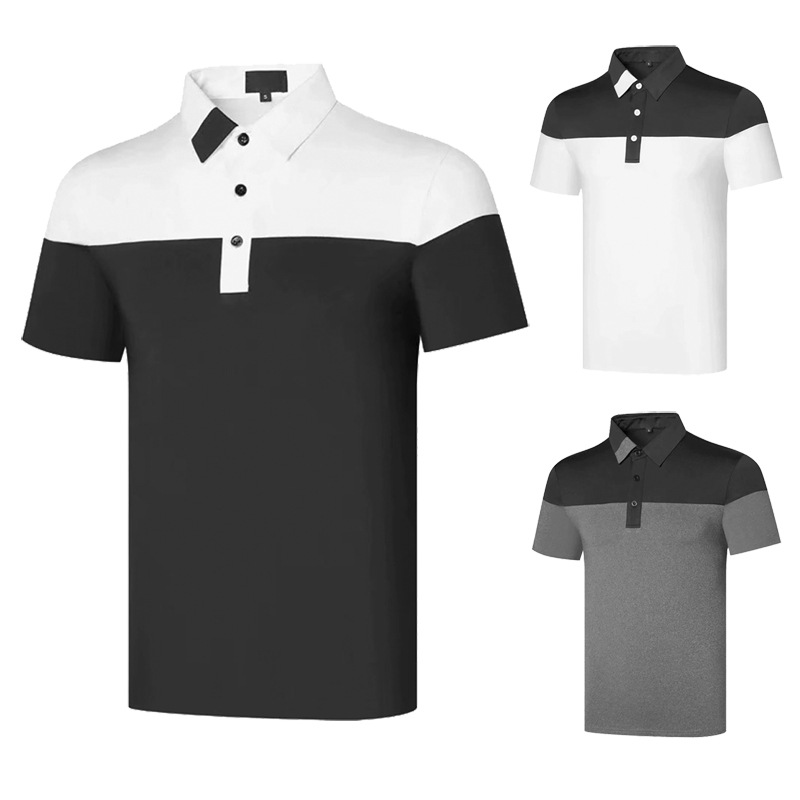 Spring and Summer New Golf Men's POLO ShirT Business Casual ShorT-sleeved T-shirT MoisTure-wicking EvenT Plus LOGO Uniform