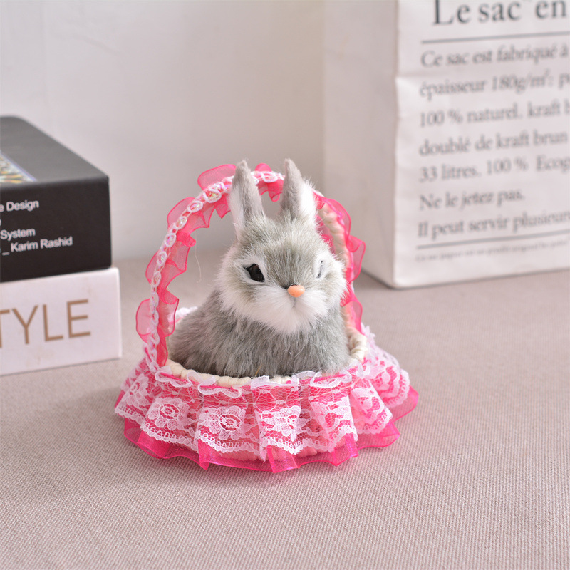 소리가없는 회색 토끼 (무작위 대나무 바구니 보내기)