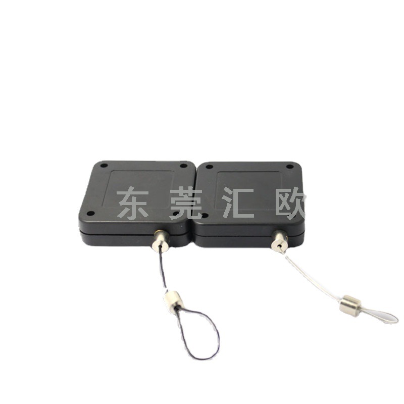 厂家热销4米商品物品演示展架防丢器防盗卷线盘收线器伸缩拉线盒