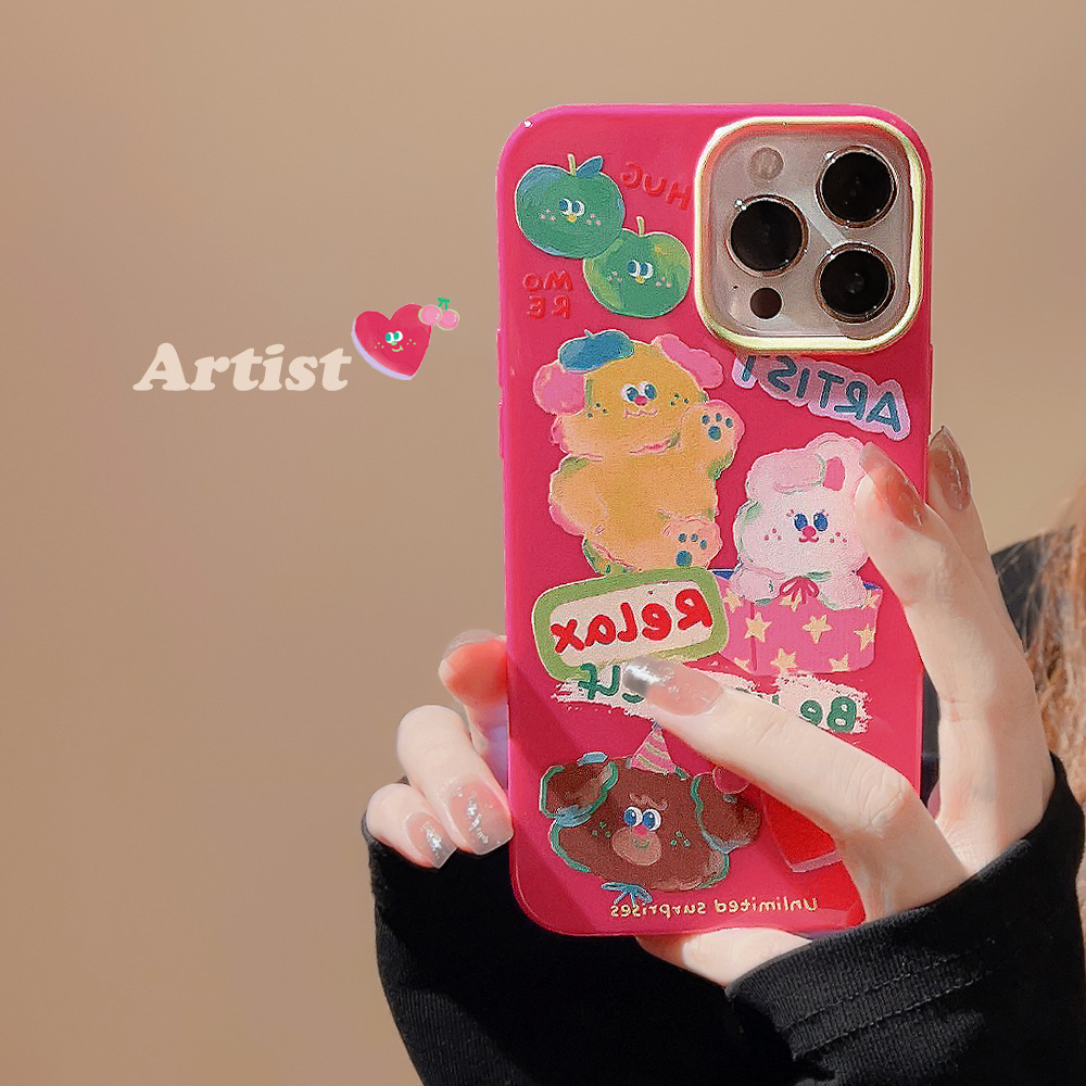 Protective Phone Case For Iphone Doodle Oil Painting Design_voghion.com