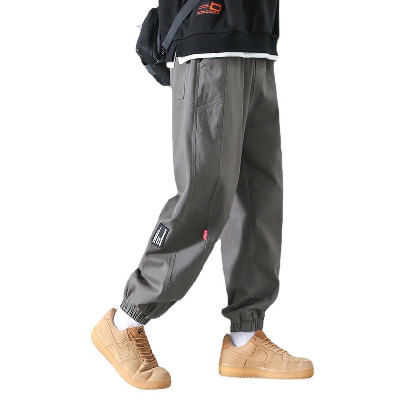 NASA tobillo-atado monos hombres primavera y otoño verano moda marca japonesa algodón suelta más tamaño niños pantalones Casuales