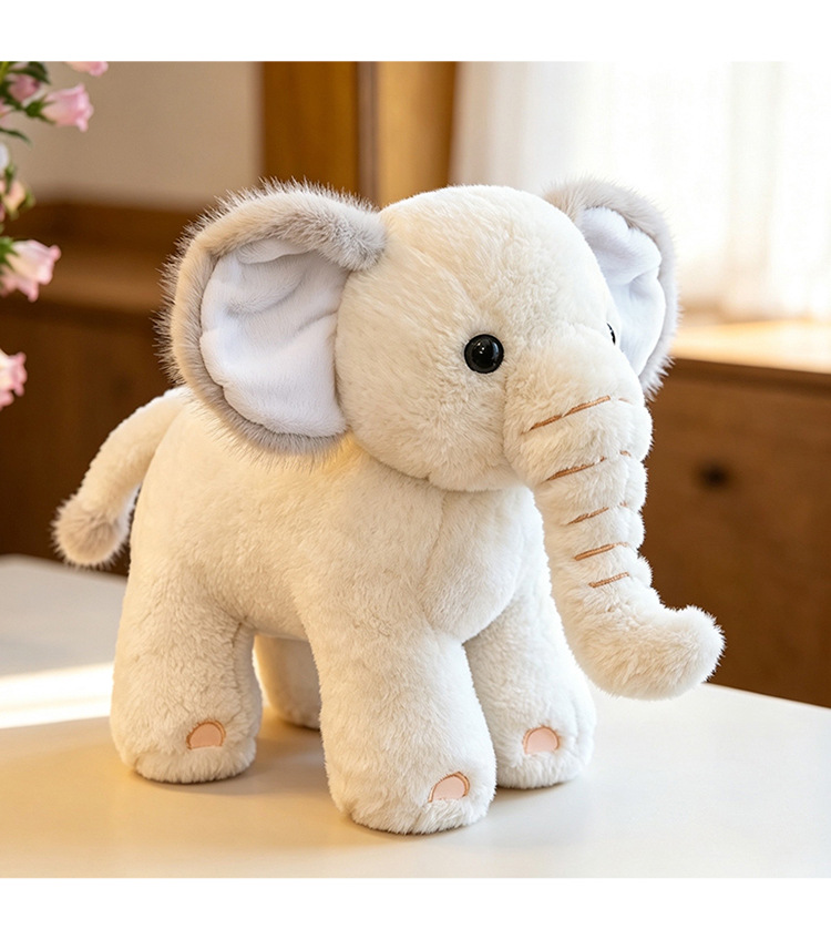 Cute Elephant Plush Pillow Cross-Border Plush Toy Comfort Pillow Sleeping Companion Doll Baby Sleeping Pillow Wholesale