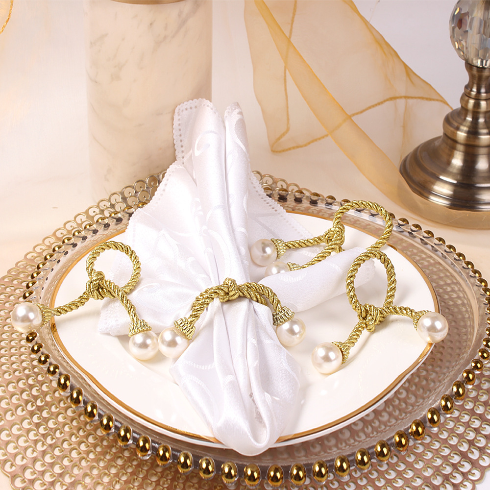 golden paper napkins