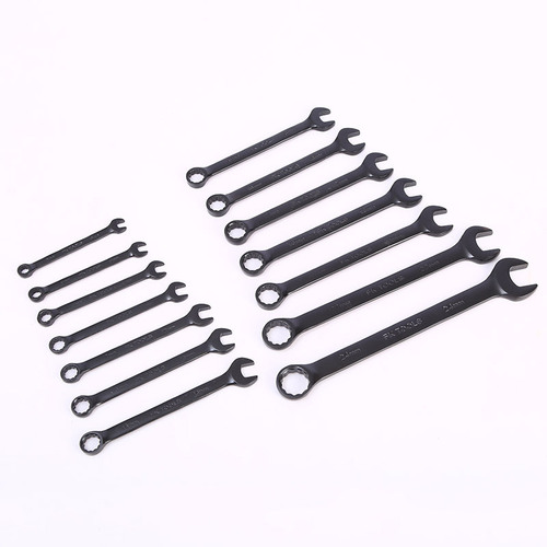 Factory direct sales metric dual-purpose wrench 8-24 dual-purpose wrench set plum dull black dual-purpose wrench