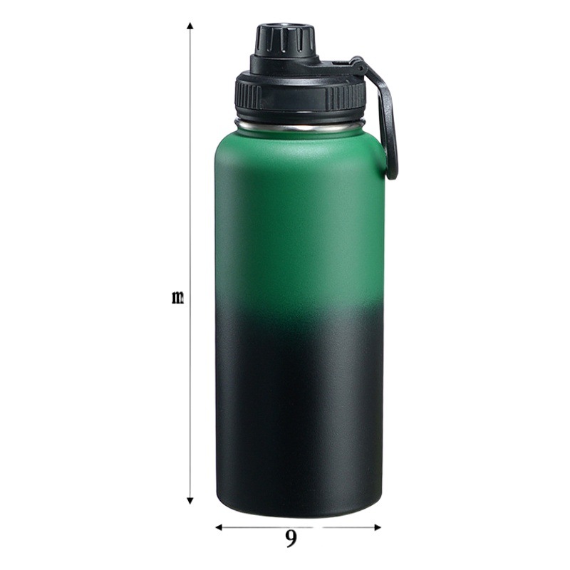 Termo de acero inoxidable 304 de doble capa con aislamiento al vacío, gran capacidad, para deportes y uso al aire libre, venta al por mayor