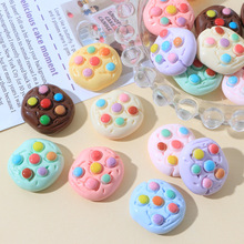 糖豆曲奇巧克力食玩亮面diy奶油胶手机壳材料水杯贴饰品树脂配件