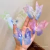 Printed butterfly hairpin [Random mix of color]