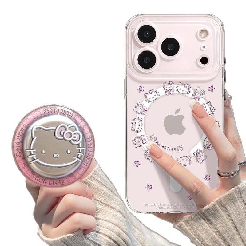 苹果iPhone17promax手机壳kitty支架17pro磁吸透明air高级17软壳|undefined