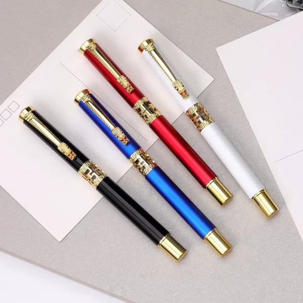 Hollow Faucet Signature Pen 0.5mm Metal Pen Aluminum Rod Neutral Ballpoint Pen Custom Lettering Pen Custom Logo