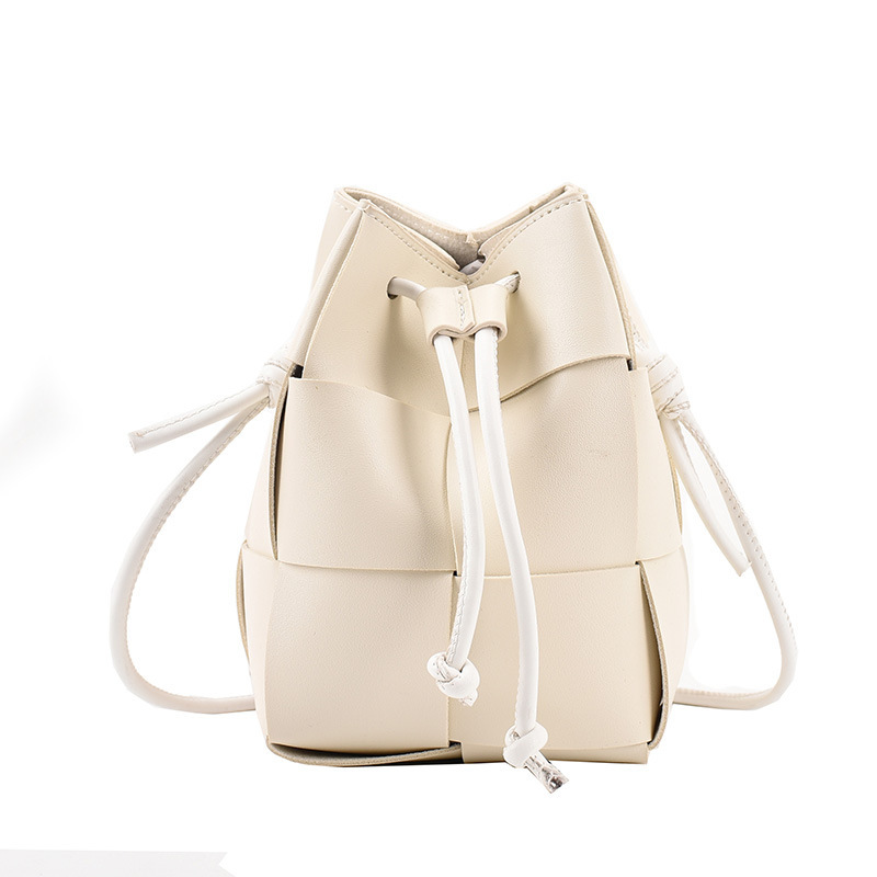 Women's Mini Pu Leather Solid Color Streetwear String Bucket Bag display picture 13