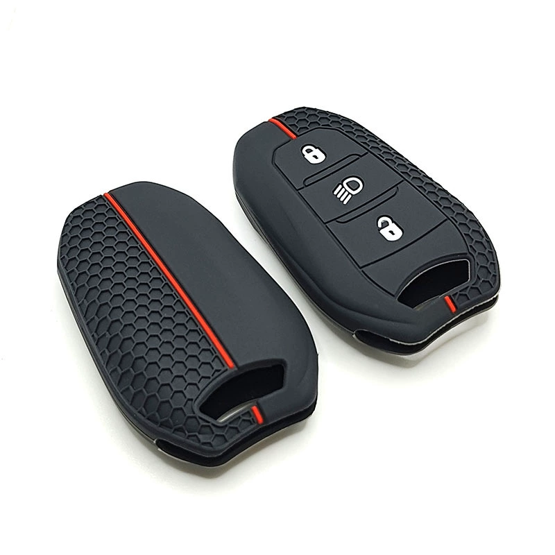 Подходит для Dongfeng Peugeot 408, комплект чехлов для автоключей, Citroen Versailles C5 X C4 Sega, силиконовый шестигранный комплект для пульта