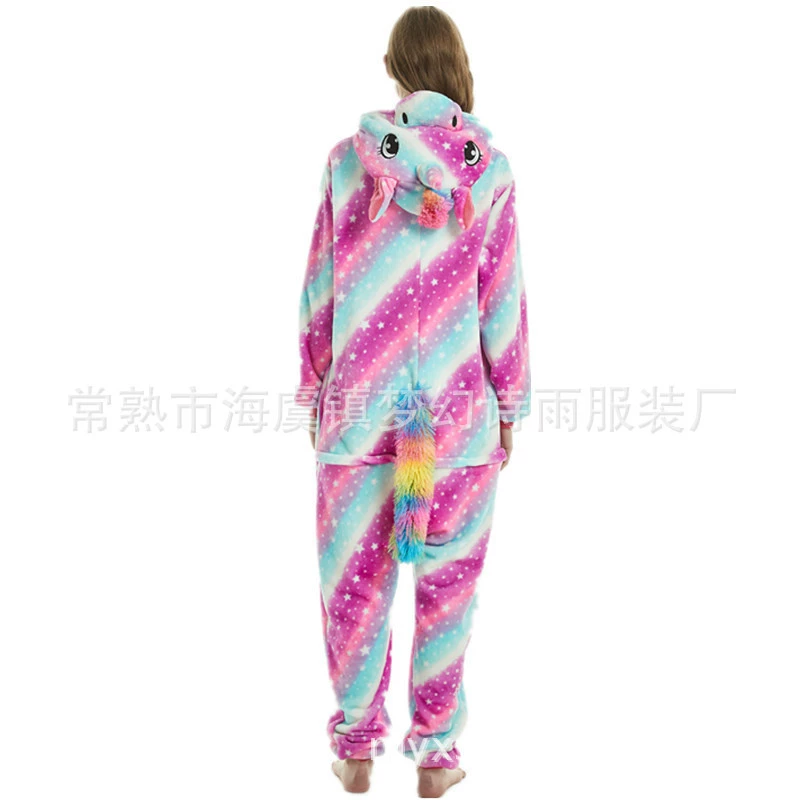 Cartoon flannel pijama for men and women for beloved, wholesale