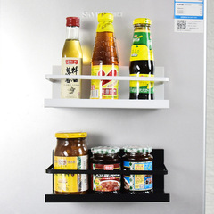 Refrigerator kitchen supplies hanging rack storage organizer magnetic refrigerator side hanging rack punch-free side storage rack