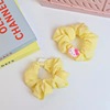 Yellow cartoon cute hair rope, universal hairgrip, accessory, Korean style