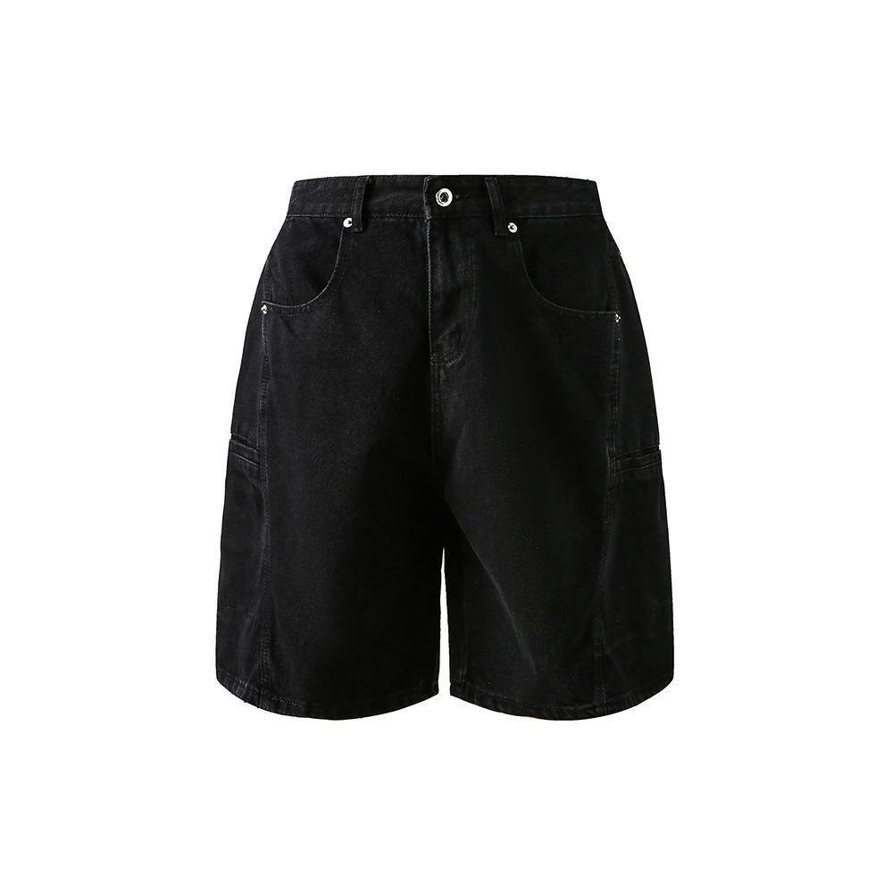 Cargo Denim Shorts Image 3