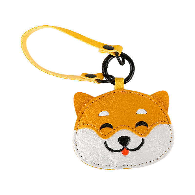 クリエイティブレザーかわいい動物キーホルダーペンダントかわいい漫画レザーパンダバッグペンダントライト高級小さなギフト|undefined