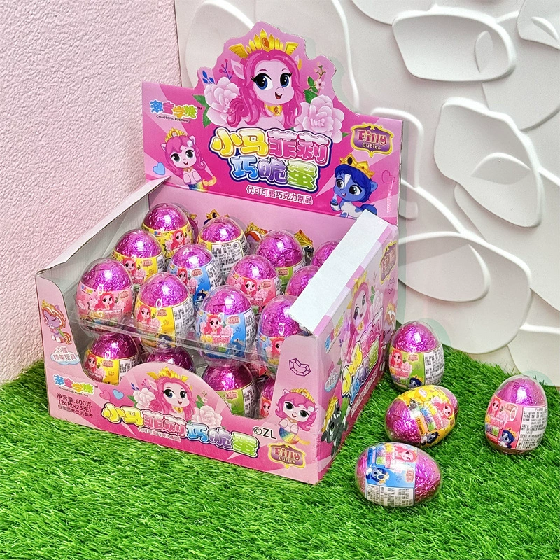 Пони Филли шоколадное яйцо с кукольными игрушками смешанные детские закуски конфеты с какао-маслом игрушечный сахар оптом