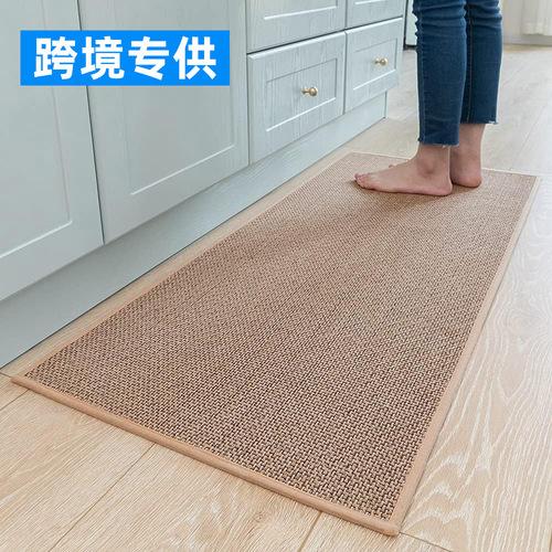 Cross-border Saniir Rubber Diatomaceous Earth Doormat Thick Long Doormat Waterproof Oil-Resistant Wear-Resistant Stain-Resistant Kitchen Doormat