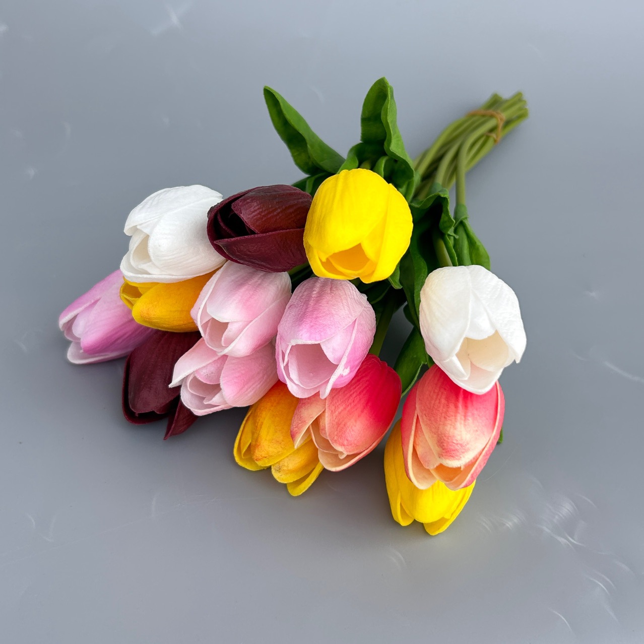 Artificial Tulips For Home Decor Wedding Photography Props_voghion.com