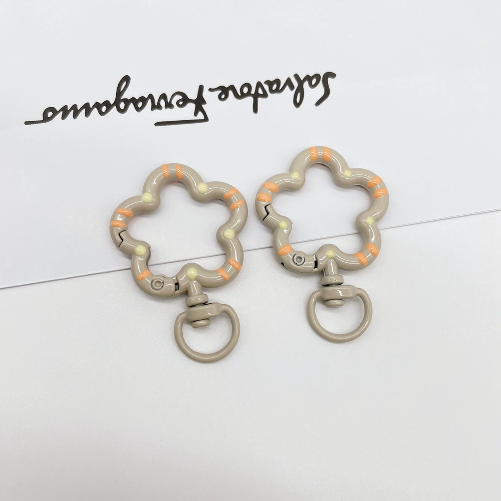 Universal keychain flower-shaped, accessories, flowered, DIY