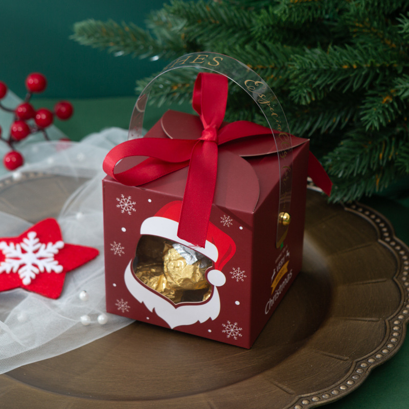 ホームチョイスクリスマス新しいアップルギフトボックス中空クリエイティブギフトボックスシュガーボックスクリスマスイブポータブルキャンディボックス|undefined