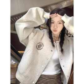 美式棒球服外套女装秋冬季2025新款小个子韩系穿搭短款夹克上衣潮