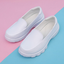 三邦法拉护士鞋女四季款优质牛皮软底透气医院专供小白鞋工作鞋