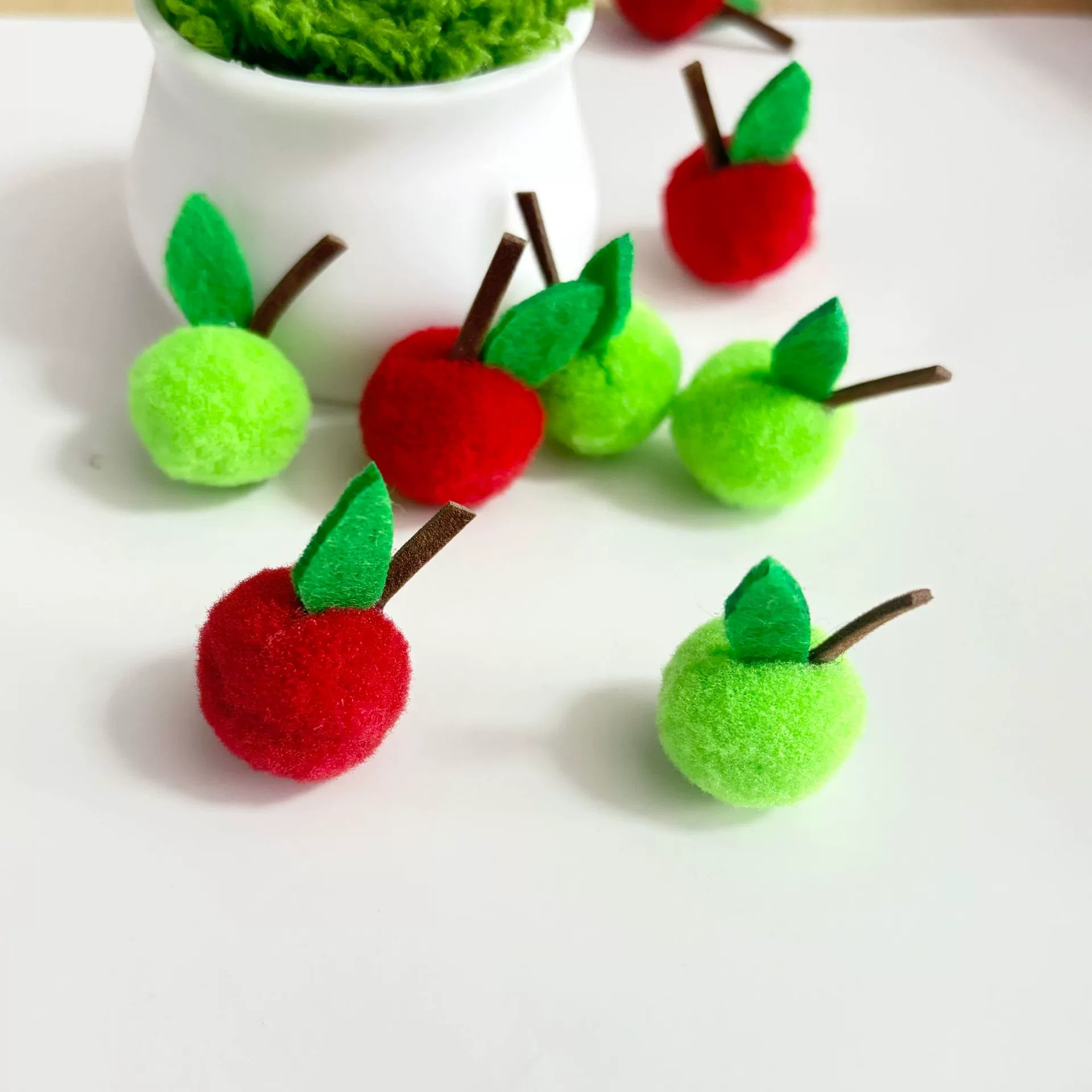 DIY детский креативный мини-фруктовый шарик для волос ручной работы, мультяшная кукла, декоративный шарик для волос, фруктовая заколка для волос, шарик для волос «сделай сам»