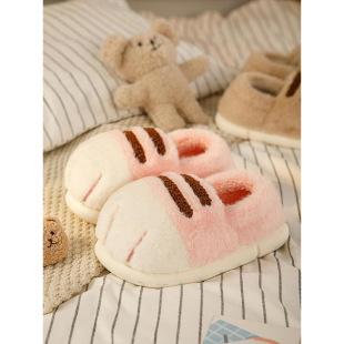 I 93535 Cute cat couple cotton slippers ��Ȥ؈צ��H����Ь