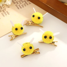 新款儿童可爱小蜜蜂手工diy发饰BB夹女孩礼物发夹边夹厂家批发