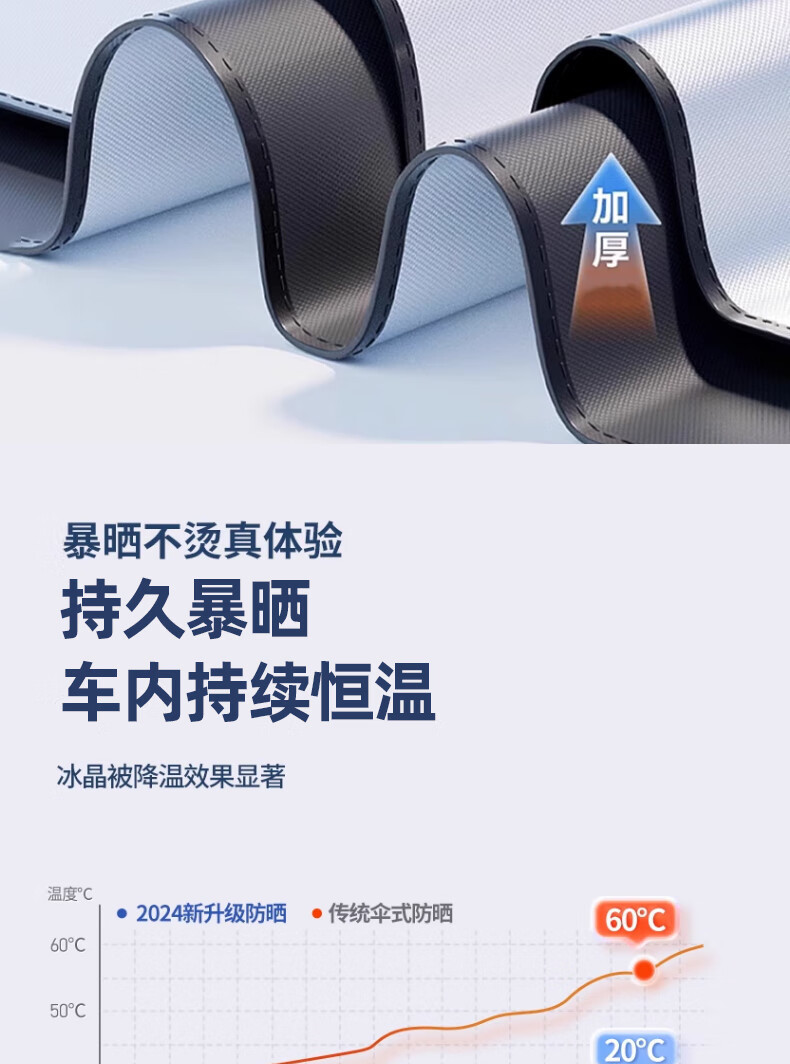 Car Sunshade, Front Windshield Curtain, Sunshade Board, Car Front Sun Protection and Heat Insulation Cover, Sun Block